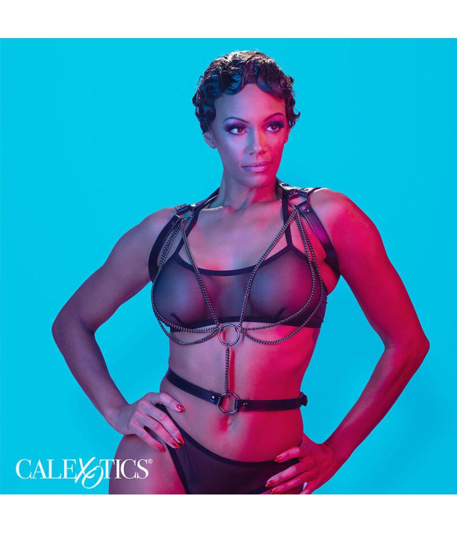 Calexotics - euphoria arnÉs estilo cabestro con mÚltiples cadenas premium