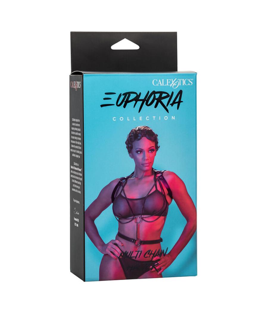 Calexotics - euphoria arnÉs estilo cabestro con mÚltiples cadenas premium