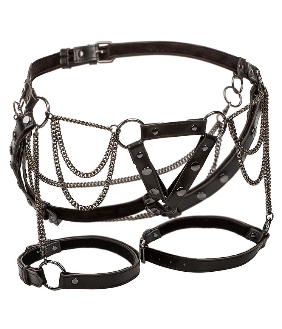 Calexotics - euphoria arnÉs de muslo con cadenas premium