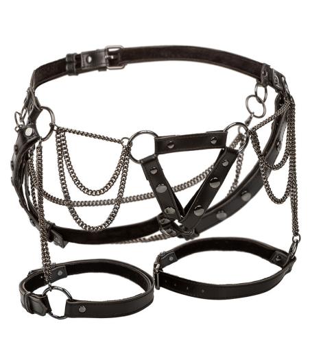 Calexotics - euphoria arnÉs de muslo con cadenas premium