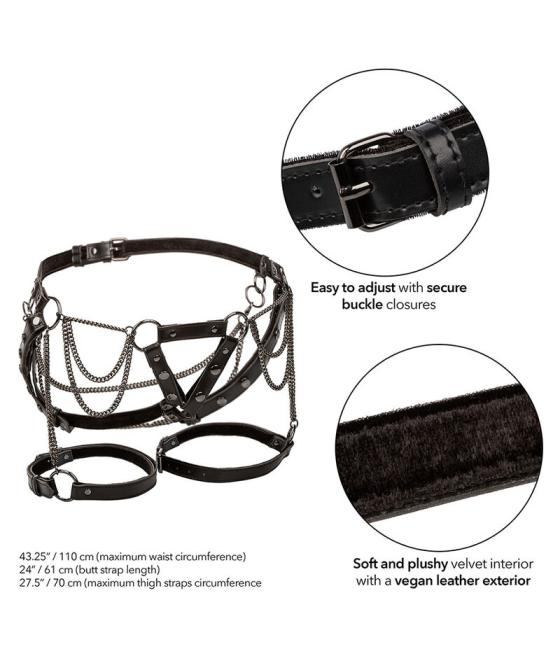 Calexotics - euphoria arnÉs de muslo con cadenas premium