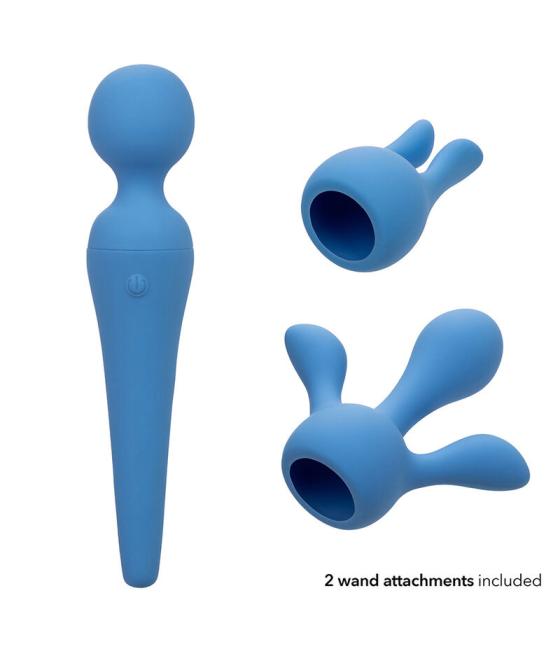 Calexotics - couture kit vibrador wand 10 vibraciones azul