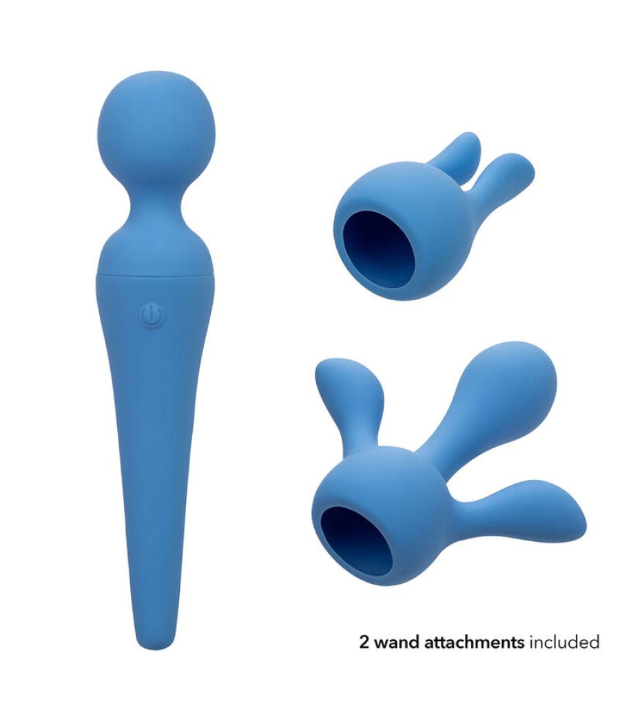 Calexotics - couture kit vibrador wand 10 vibraciones azul