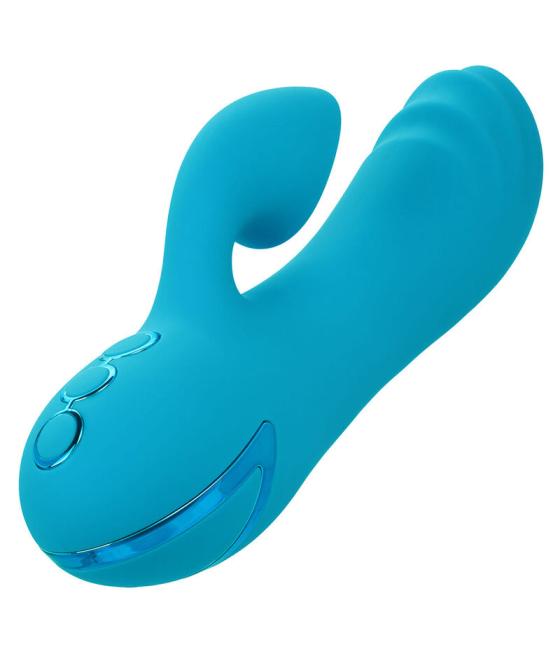 Calexotics - sunset beach seducer vibrador y estimulador 10 funciones azul