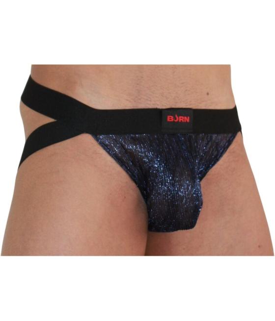 Burn - 006 jock brillante azul / negro s