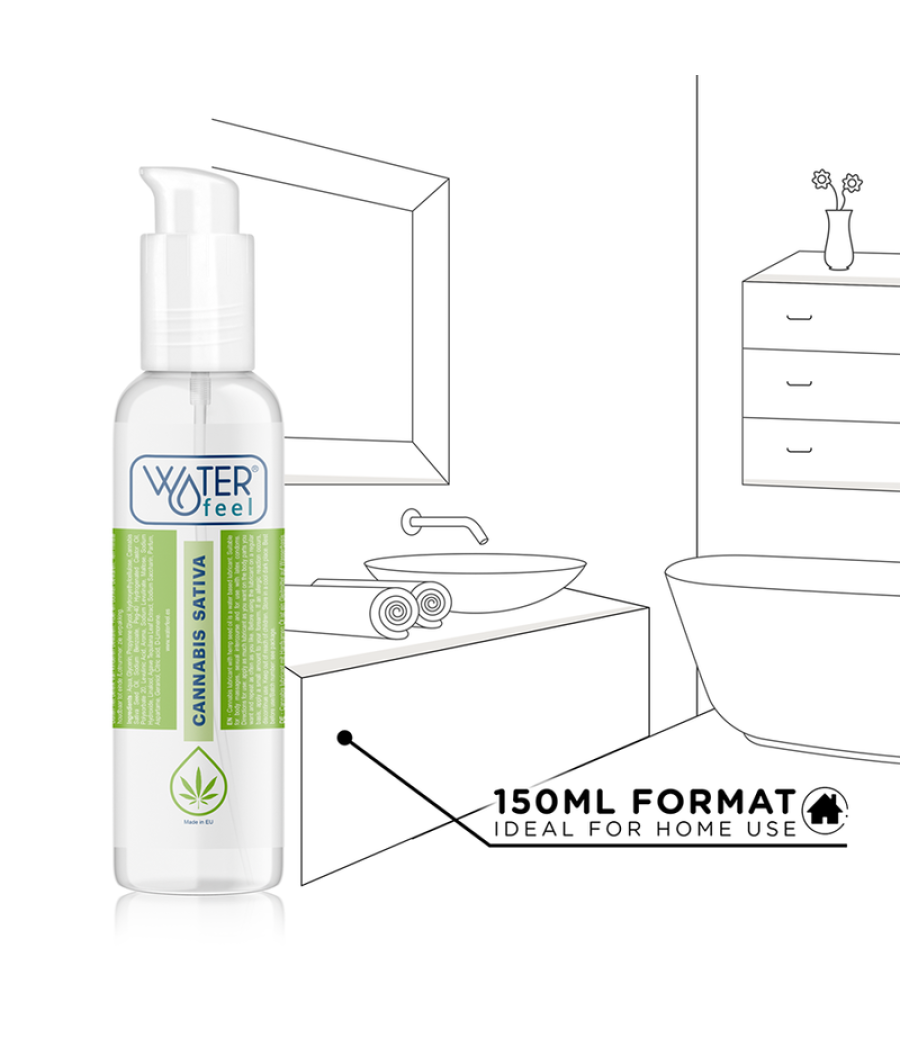 Waterfeel - lubricante cannabis 150 ml (caducidad prÓxima 31/01/25)