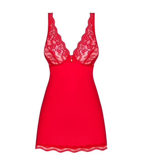 Obsessive - babydoll y tanga luvae rojo s/m