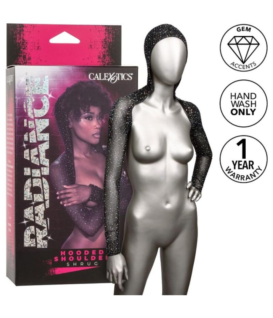 Calexotics - radiance encogimiento de hombros con capucha pedrerÍa