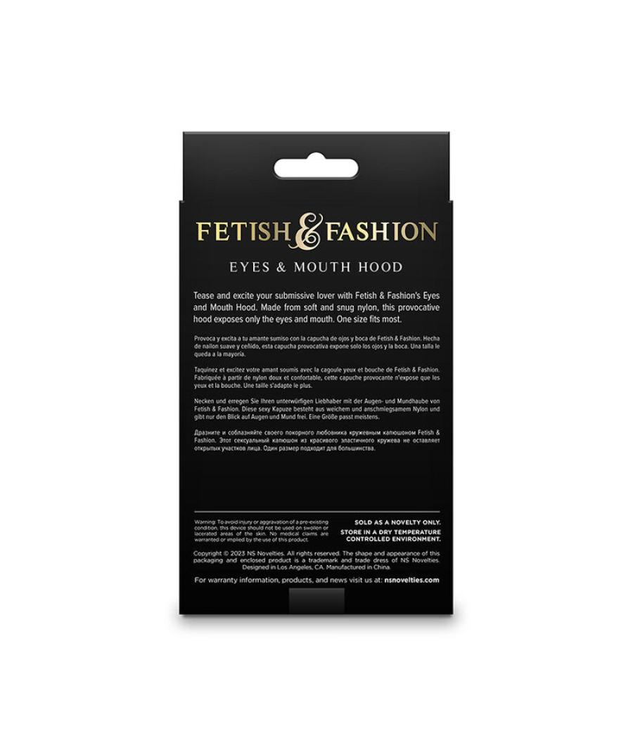 Ns novelties - fetish & fashion pasamontaÑas apertura de ojos y boca nylon negro