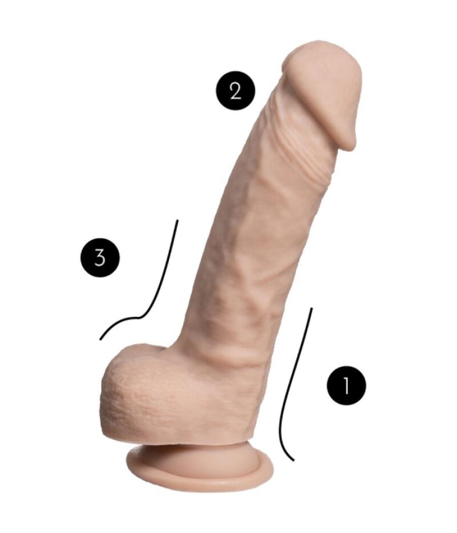 Silexd - modelo 1 real skin pene realÍstico termo reactivo 17.8 cm premium silexpan natural
