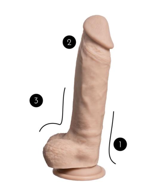 Silexd - real skin pene super realÍstico termo reactivo 23 cm premium silexpan natural