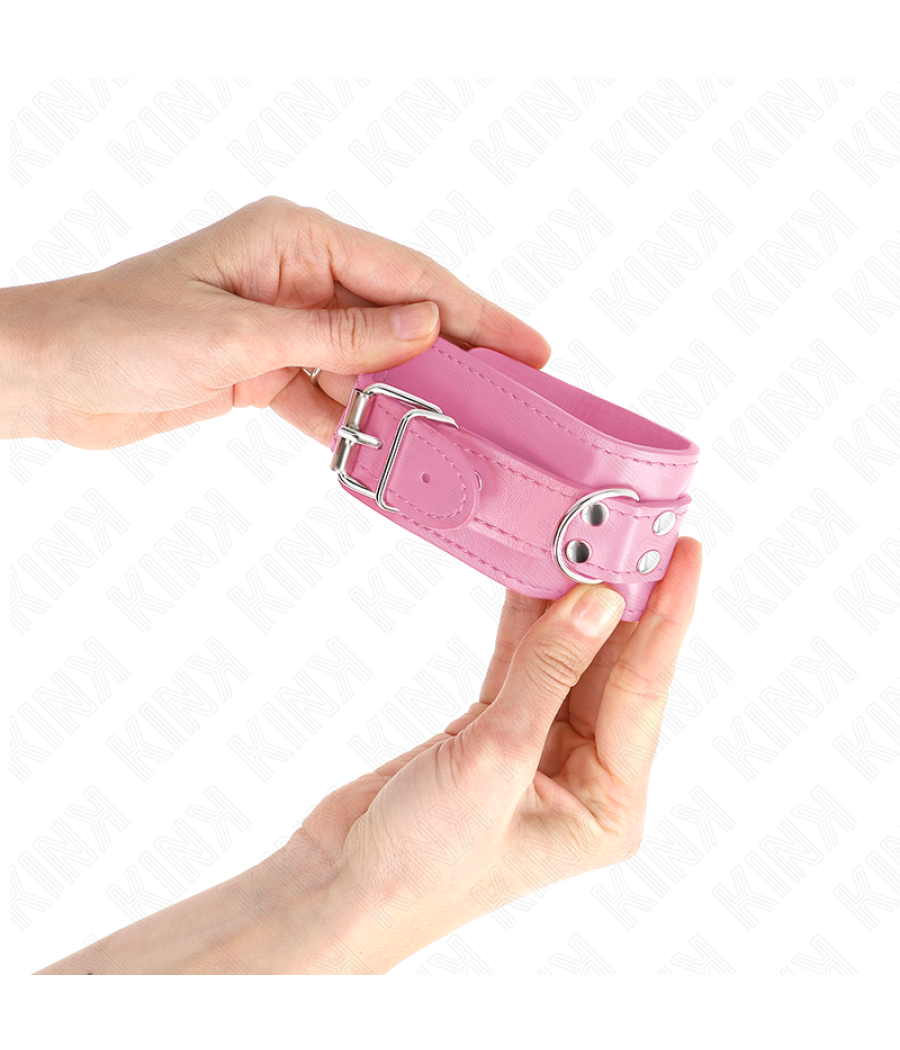 Kink - muÑequeras sencillas rosa ajustable 20-23 cm x 5.5 cm