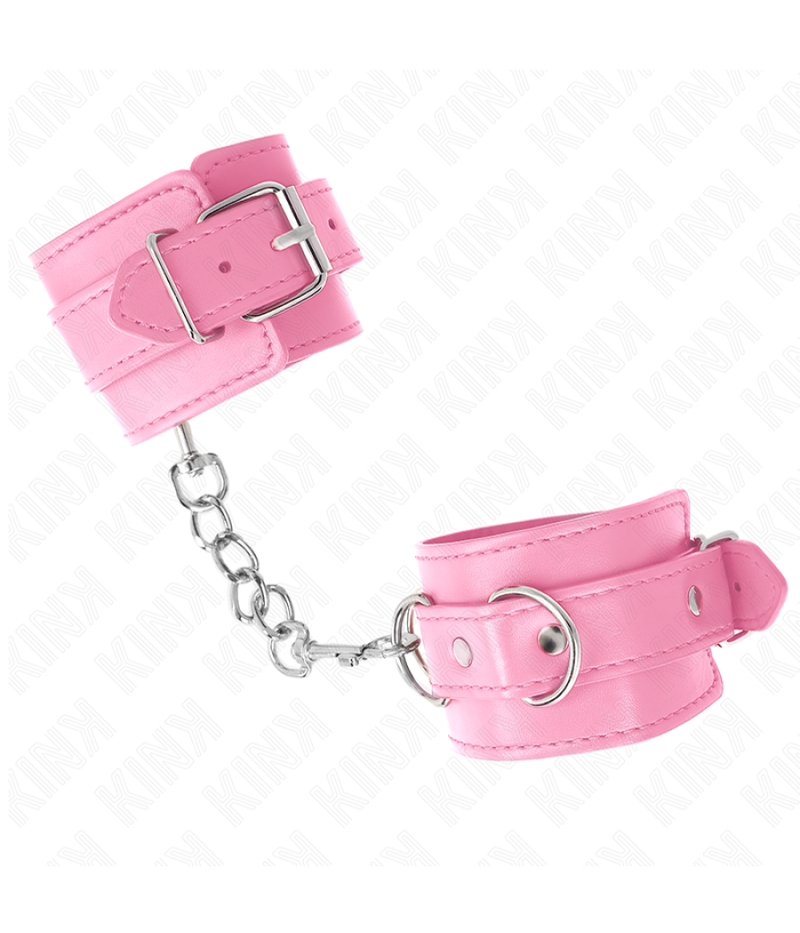 Kink - muÑequeras sencillas rosa ajustable 20-23 cm x 5.5 cm