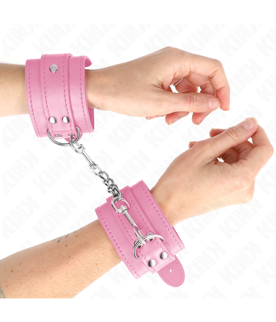 Kink - muÑequeras sencillas rosa ajustable 20-23 cm x 5.5 cm