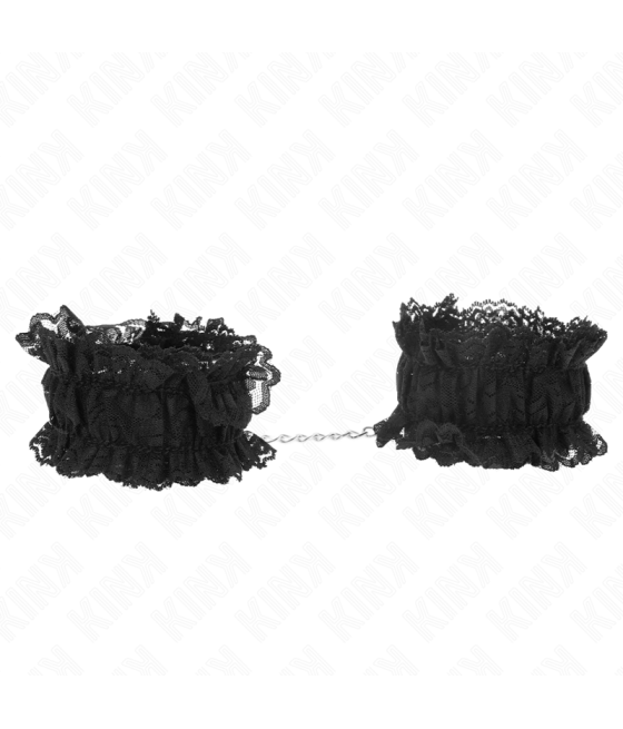 Kink - muÑequeras elÁsticas de encaje negro
