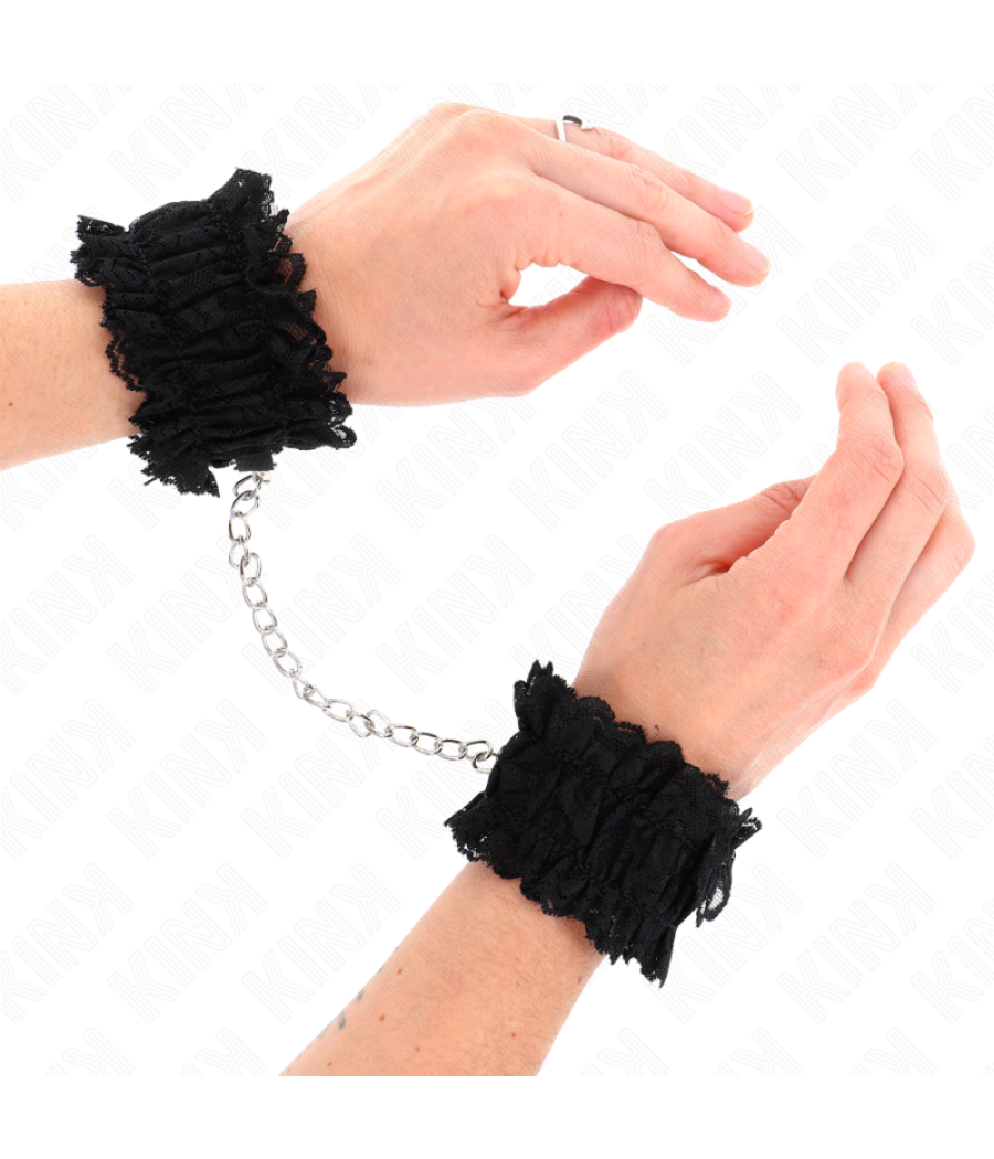 Kink - muÑequeras elÁsticas de encaje negro
