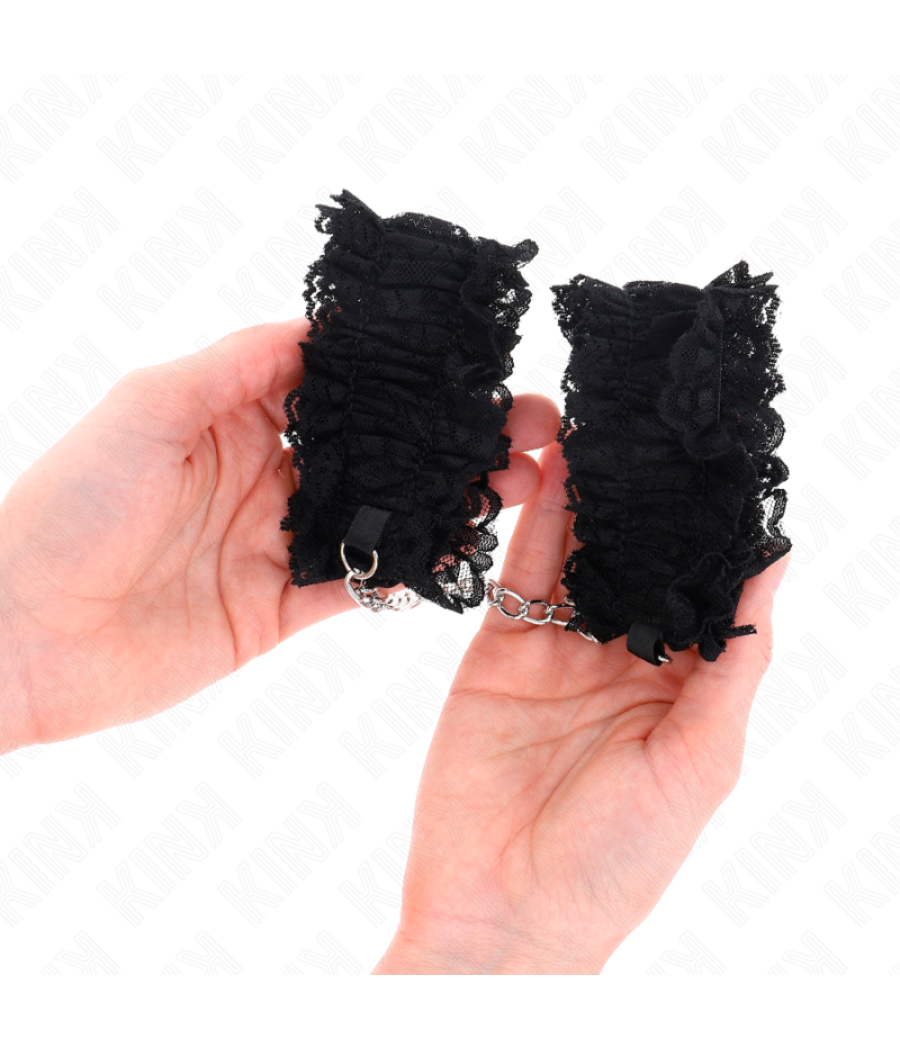 Kink - muÑequeras elÁsticas de encaje negro