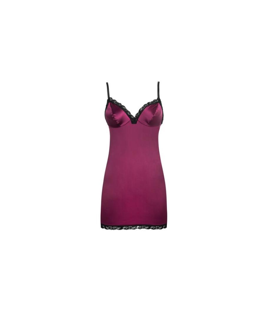 Livco corsetti fashion - phemiena cf 90433 camisa + tanga burdeos s/m