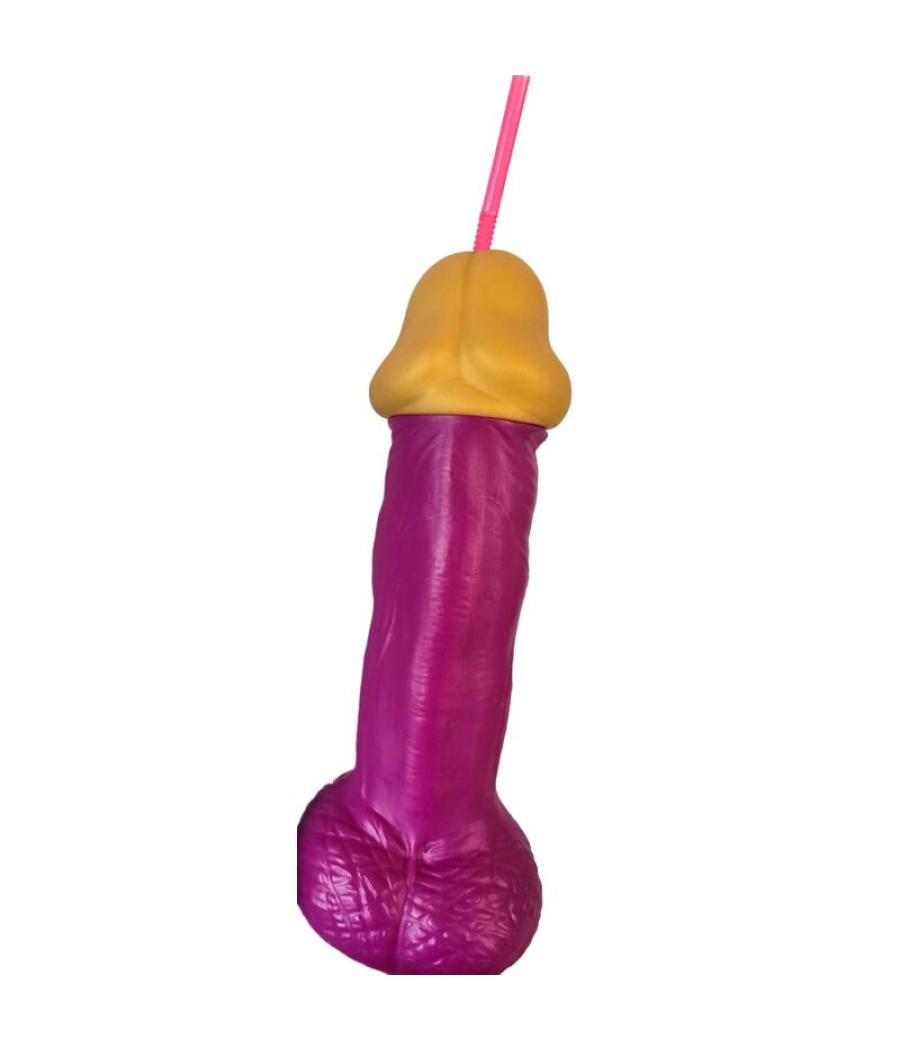 Diablo picante - vaso pene plÁstico fucsia