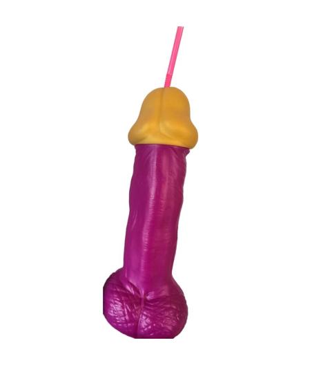 Diablo picante - vaso pene plÁstico fucsia