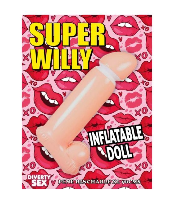 Diablo picante - pene hinchable 100 cm